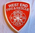 Fire Department Frank County 3d Routed Wood Patch Plaque Sign Custom Carved