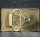 Xe17125 Very Cool Vintage 1970s   turquoise Fashion   Unisex Artwork Belt Buckle