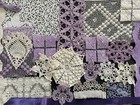 Lace Trim Motifs Scrap Vintage Hand Dyed Bundle 20 Piece Lot Craft Sew Embellish