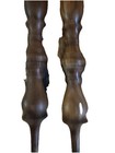 2 Vtg Oak Balusters Wood Architectural Salvage Spindle Post 16 75    Tall Crafter