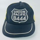 Union Pacific Railroad 8444 Locomotive Patch Mesh Snapback Trucker Hat Cap Vtg