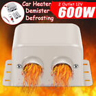 Portable 600w Electric Car Heater 12v Dc Heating Fan Defogger Defroster Demister