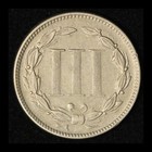 1872 3cn Three Cent Nickel - Free Shipping Usa