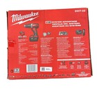 New  Milwaukee 18v Cordless Hammer Drill W  2 Xc3 0 Batteries  And Bag 2607-22