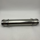 15 5  Shell And Tube Heat Exchanger Stainless Steel 32 Copper Tube Liquid Cooler