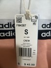 Adidas Originals Crew Sweatshirt  Black Pink White  Size S