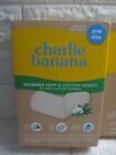 New Charlie Banana Cloth Diaper One Size Plus Pack 3 Inserts Hemp ctn Reusable