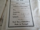 Lot Vintage Unused  most W tags linen Handtowels  Made In Portugal  Hand Emb 