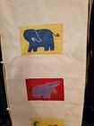 Pottery Barn Kids Hanging Organizer Storage Canvas W cover  For 4 Compartments 