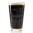 Raleigh  Nc Skyline Pint Glass