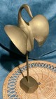 Pair Of Rare Vintage Solid  Brass Swans Cranes Herons  Egrets Birds Nice Patina