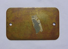 Antique Wells Fargo Exp  Co  Human Body Transport Id Tag Brass Shipping Label