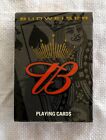 Deck Of Budweiser Playing Cards Black King Of Beers Logo Sealed 2003