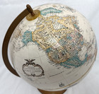 Vintage 12 Inch Raised Relief Rotating Globe Replogle World Classic Series