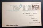 1943 Occupied Jersey Channel Islands Picture Postcard Cover Fdc Town Church