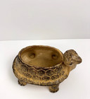 Mcm Vintage Ceramic Turtle Planter Standing Turtle Brown