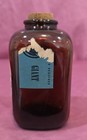 Levi Garrett   Sons Tobacco Scotch   Rappe Snuff Amber Glass Bottle W  Cork