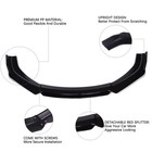 Front Bumper Lip With Black Trim Spoiler Splitter Chin gloss Black - Black