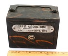 Vintage Japanned Copper Flash Souvenir First National Bank Linn Grove Iowa