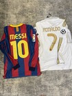 Barcelona Lionel Messi Cristiano Ronaldo Madrid 12 Soccer Jersey Lot Size Medium