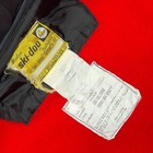 Vintage Ski-doo Tnt Jacket Womens 12 Black Yellow Orange Stripes Made In Canada