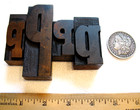 4 Vintage Mixed Font Letterpress Wood Type P s  Beautiful Patina 