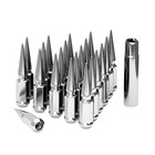  24pcs M14x1 5 Spike Lug Nuts  Compatible With 07-17 Sequoia tundra  95 Silvery