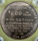1959 Hawaii The Aloha State Hi The 50th State Good For  1 Trade Token