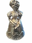 Antique Figural Table Bell  800 Silver  Schlei  ner   S  hne  Hanau  Late 19th Cen