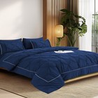 Queen Comforter Set - Bed In A Bag Queen 6 8 Pieces Bedding Sets Grey navy Bed
