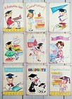9 Retro Style School Kids handmade pocket Letter Cards journals scrapbook crafts