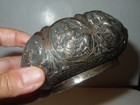 Antique Burmese Repousse Silver Offering Bowl