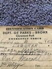 1920s Emergency Force Id New York City Department Of Parks Bronx Claremont Park