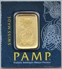 Pamp Suisse 1 Gram Gold Bar And 1 Gram Bar Platinum In Assays
