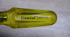 Vntg Crescent Sdfs56 Standard Tip Screwdriver yellow Plastic Handle 10-3 4  exc
