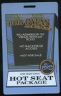 Vintage 2007 Bob Dylan Concert Hot Seat Package Laminate Pass