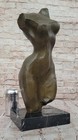 Signed Mario Nick Woman Torso Bronze Sculpture Statue Modernist Decor Figurine