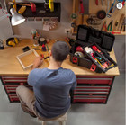 19 Inch Heavy Duty Plastic Toolbox Portable Lockable Tool Organizer