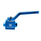 Aluminum Blue 1 8  Npt Billet Brake Line Lock Shut Off Valve Us 