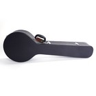 Glarry Microgroove 5-string Banjos Wooden Hard Case Carry Bag Black Fine Leather