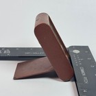 Vintage Jaeger Swiss 2 Day Alarm Travel Clock Brown Leather Folding Case Works 