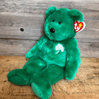 Vintage Ty Beanie Buddies 13  Erin Teddy Bear Shamrock St  Patrick s Day Irish