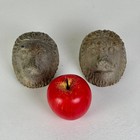 Pair Of Architectural Salvaged Metal Lions Head From Nyc Building  Decor Element