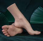New Platinum Silicone Female Vein Feet Mannequin Big Feet High Arch Foot Size 37