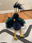 Jellycat Peacock Plush Stuffed Animal Gold Legs Electra Plume 16  With Tags Rare