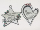 Vintage Pewter Christmas Ornaments Assorted Lot 7ct 1 Brass Hong Kong D4715