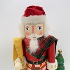 Scottish Wooden Nutcracker 15 Inch Kilt Bag Tree Santa Hat
