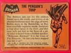 1966 Topps Batman Black Bat Batman The Penguin s Trap  16