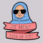 Funny Quotes Enamel Pins Women s Brooches  she Doesn t  Lapel Pins Badge On