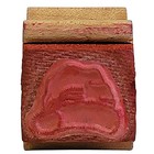 Vtg 90s Inkadinkado Santa Hat Rubber Stamp 1  1992 Christmas Holiday Wood Mount